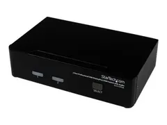 StarTech.com 2 Port DisplayPort KVM Switch 2560x1600 @60Hz - Dual Port DP USB, Keyboard, Video, Mouse Switch Box w/ Audio for Computers and Monitors (SV231DPUA) - KVM / lydsvitsj - 2 porter