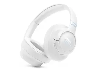 JBL TUNE 780NC - Hodetelefoner med mikrofon full størrelse - Bluetooth - trådløs, kablet - aktiv støydemping - USB-C - hvit
