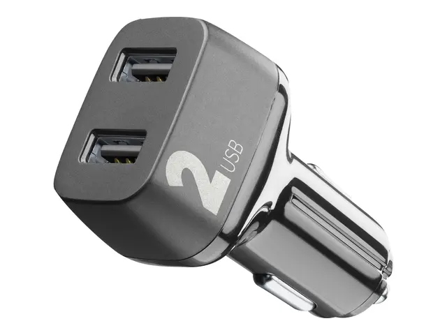 Cellular Line Car Multipower 2 - Bilstrømadapter 24 watt 2.4 A utg...