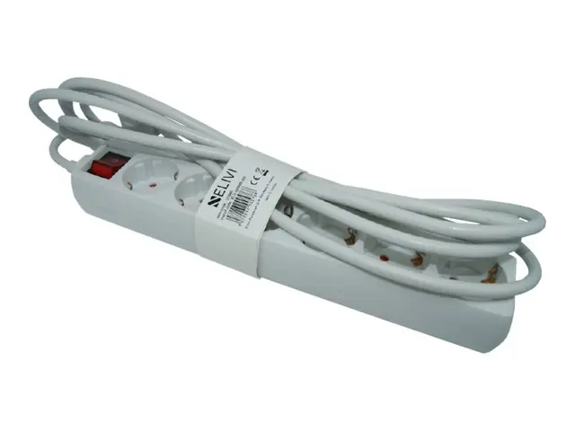 Elivi - Flerkoplingslist - AC 250 V - utgangskontakter: 6 (6 x str...