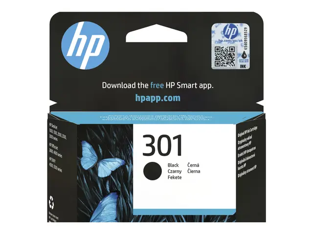 HP 301 - 3 ml svart original blister blekkpatron for DeskJet 1000,...
