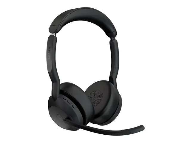 Jabra Evolve2 55 MS Stereo - Hodesett on-ear Bluetooth trådløs akt...