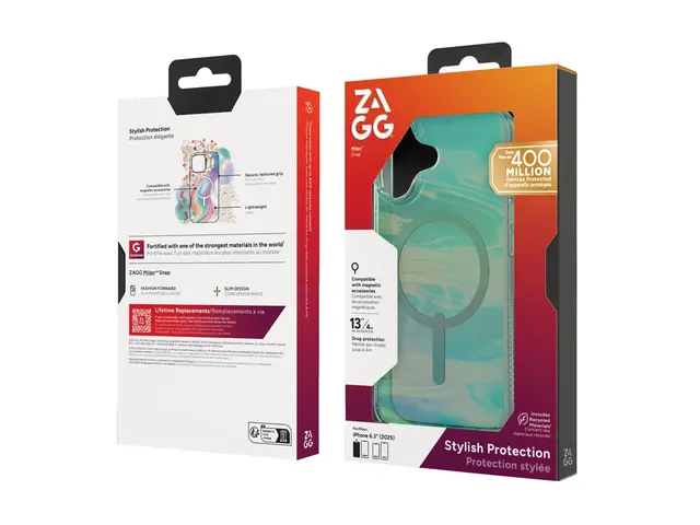 ZAGG Milan Snap - Baksidedeksel for mobiltelefon MagSafe-samsvar g...