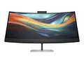 HP 740pm - Series 7 Pro - LED-skjerm kurvet - 40&quot; (39.7&quot; synlig) - 5120 x 2160 WUHD @ 60 Hz - IPS - 300 cd/m&#178; - 1000:1 - 5 ms - 2xThunderbolt 3, HDMI, DisplayPort - h&#248;yttalere - svart, s&#248;lv