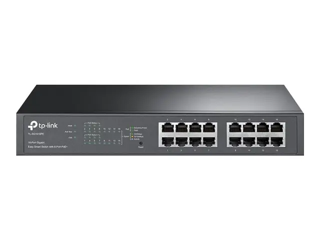TP-Link TL-SG1016PE - Switch - smart - 8 x 10/100/1000 (PoE+) + 8 ...