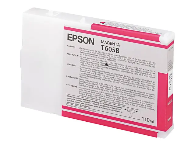 Epson T605B - 110 ml - magenta - original - blekkpatron - for Styl...