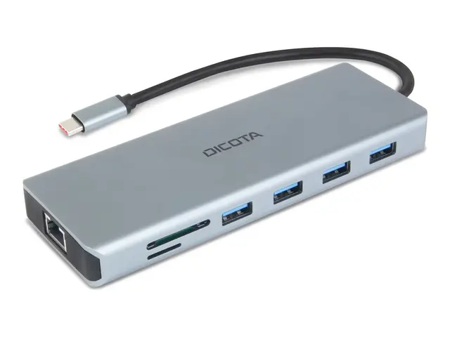 DICOTA - dokkingstasjon - USB-C - DP, HDMI - 1GbE