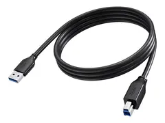 Vision - USB-kabel - USB-type A (hann) til USB Type B (hann) USB 3.0 - 2 m - svart