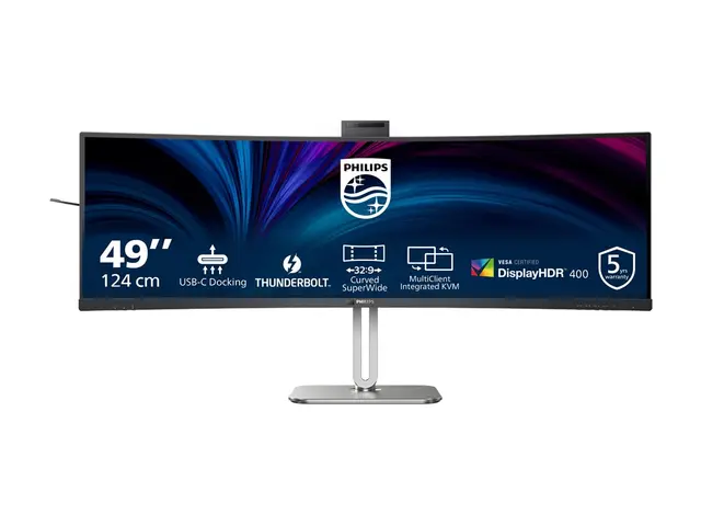 Philips 49B2U6903CH - 6000 Series LED-skjerm kurvet 49" (48.8" syn...