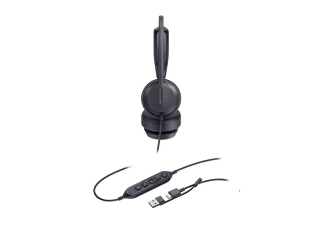 Yealink UH42 Dual - Hodesett on-ear kablet USB-A, USB-C Certified ...