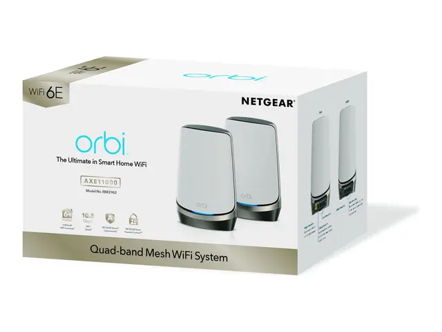 NETGEAR Orbi 960 Series RBKE962 - Wi-Fi-system - (ruter, utvider) ...