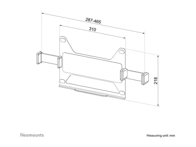 Neomounts ADS20-425BL1 - Monteringskomponent (holder) for notebook...