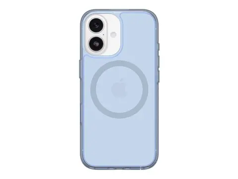 OtterBox Symmetry Series Clear - Baksidedeksel for mobiltelefon MagSafe-samsvar - polykarbonat, termoplastisk elastomer (TPE) - blue bliss (clear) - for Apple iPhone 17