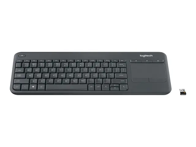 Logitech Wireless Touch Keyboard K400 Plus - Tastatur trådløs 2.4 ...