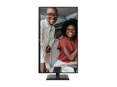 AOC Q32E4U - E4 Series - LED-skjerm - 32" (31.5" synlig) 2560 x 1440 QHD @ 100 Hz - IPS - 1000:1 - 4 ms - 2xHDMI, DisplayPort - høyttalere - svart