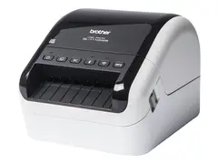 Brother QL-1110NWBc - Etikettskriver - direktetermisk Rull (10,36 cm) - 300 x 300 dpi - inntil 110 mm/sek - USB 2.0, Bluetooth 5.2, LAN, Wi-Fi(n) - kutter - skinnende svart, hvit
