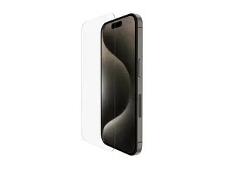 Belkin ScreenForce UltraGlass 2 - Skjermbeskyttelse for mobiltelefon 9H, behandlet - glass - for Apple iPhone 15 Pro