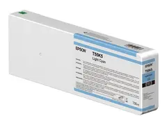 Epson T55K5 - 700 ml - lys cyan - original blekkpatron - for SureColor SC-P6000, SC-P7000, SC-P7000V, SC-P8000, SC-P9000, SC-P9000V