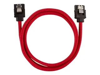 CORSAIR - SATA-kabel - Serial ATA 150/300/600 SATA (hann) til SATA (hann) - 60 cm - rød (en pakke 2)