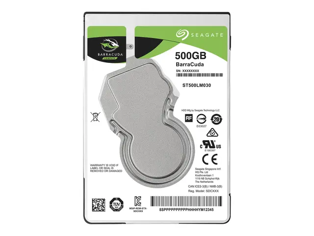 Seagate Guardian BarraCuda ST500LM030 - Harddisk - 500 GB - intern...