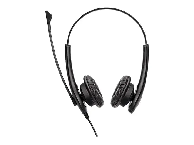 Jabra BIZ 1100 Duo - Hodesett on-ear kablet 3,5 mm jakk svart akad...