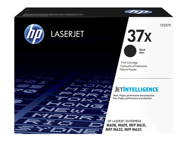 HP 37X - Høy ytelse svart original LaserJet tonerpatron (CF237X) U...