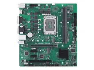 ASUS PRO H610M-CT2 D4-CSM - Hovedkort micro ATX - LGA1700-sokkel - H610 Chipset - USB 3.2 Gen 2, USB 3.2 Gen 1 - Gigabit LAN - innbygd grafikk (CPU kreves) - HD-lyd (8-kanalers)
