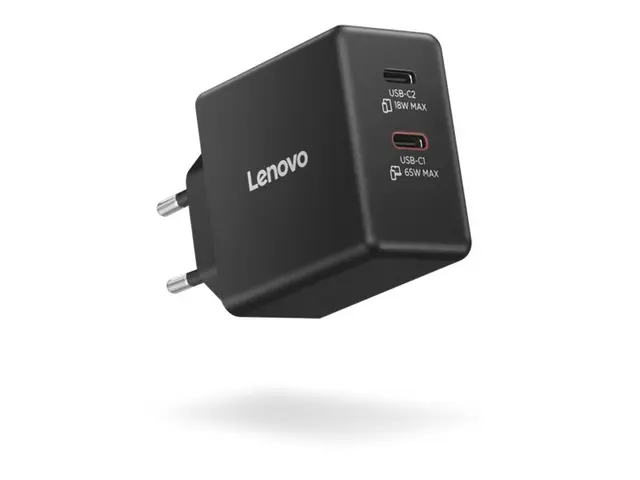 Lenovo Dual - Strømadapter GaN AC 100/240 V 65 watt utgangskontakt...
