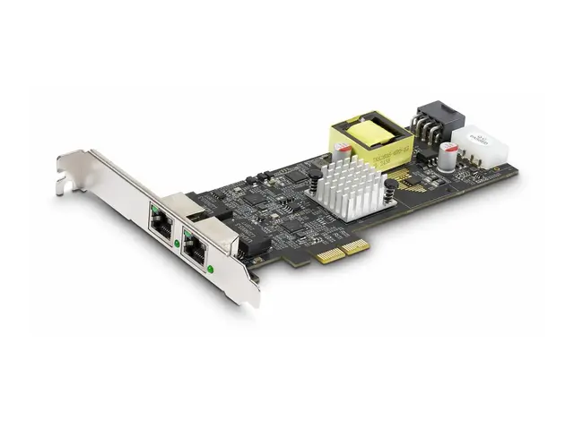 Startech 2-Port 2.5Gbps PoE Network Card, Intel I225-V, 802.3af/at...