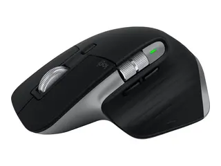 Logitech Master Series MX Master 3S for Mac Mus - ergonomisk - optisk - 7 knapper - tr&#229;dl&#248;s - 2.4 GHz, Bluetooth - romgr&#229; - for Apple MacBook