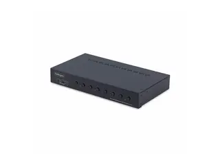 Startech 8-Port HDMI KVM Switch w/1U Rack Mount Kit, 4K 60Hz KVM-svitsj - 8 x KVM port(s) - 1 lokalbruker - stasjonær - TAA-samsvar