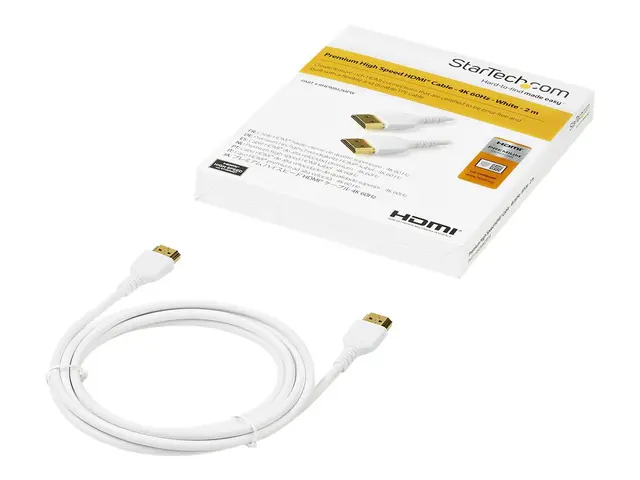 StarTech.com 2m Premium Certified HDMI 2.0 Cable with Ethernet, Du...
