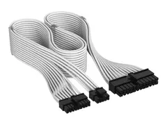CORSAIR Elite Premium Type 5 - Strømkabel 24-pins ATX (hann) til strøm 18 pin med 10 pin (hann) - 61 cm - individually sleeved - hvit