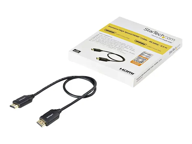 StarTech.com Premium Certified High Speed HDMI 2.0 Cable with Ethe...