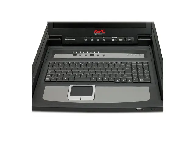 APC LCD Console - KVM-konsoll med KVM-svitsj - 8 porter - PS/2 - 1...