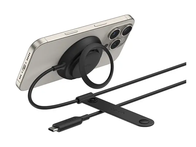 Belkin UltraCharge - Trådløst ladestativ Qi2 25 watt svart