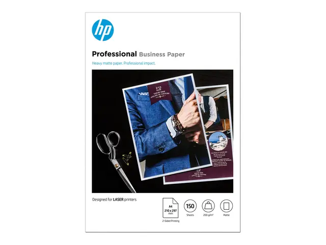 HP Professional - Matt A4 (210 x 297 mm) 200 g/m² 150 ark fotopapi...