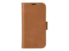 dbramante1928 Copenhagen - Lommebok for mobiltelefon helnarvet lær - gyllenbrun - for Apple iPhone 16 Pro