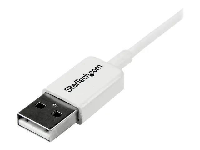 StarTech.com 2m White Micro USB Cable Cord - A to B Charging Data ...