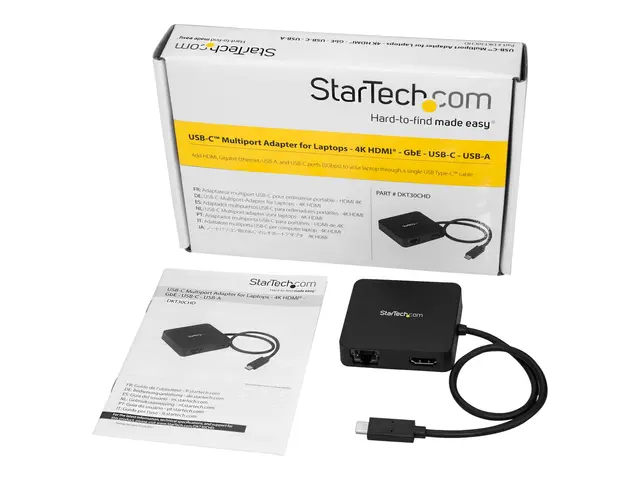 StarTech.com USB C Multiport Adapter, Portable USB-C Mini Dock 4K ...