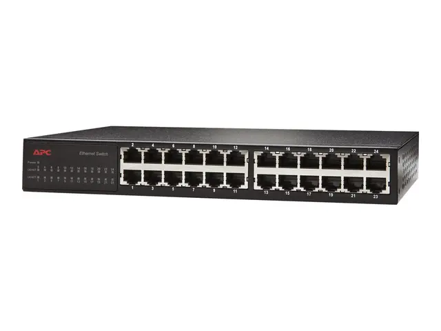 APC 24 Port 10/100 Ethernet Switch - Switch - 24 x 10/100 - rackmo...