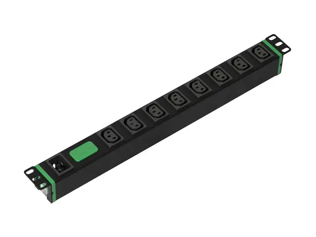 APC Easy Rack PDU Basic horizontal 1-phase 3.7 kW 230 V 16 A 8 x C13 sockets IEC60320 C20 input 