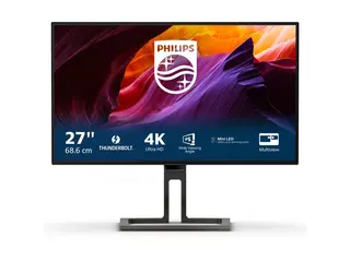 Philips Brilliance 7000 27B1U7903 LED-skjerm - 27&quot; - 3840 x 2160 4K @ 75 Hz - IPS - 1400 cd/m&#178; - 1300:1 - DisplayHDR 1400 - 4 ms - Thunderbolt 4, 2xHDMI, DisplayPort - h&#248;yttalere - svart