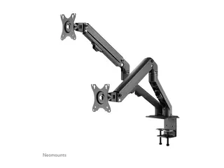 Neomounts FPMA-D650D - Monteringssett - full bevegelse for 2 LCD-skjermer - stål - svart - skjermstørrelse: 17"-27" - klemmemonterbar, malje, skrivebordsmonterbar
