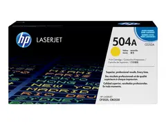 HP 504A - Gul - original - LaserJet - tonerpatron (CE252A) for Color LaserJet CM3530 MFP, CM3530fs MFP, CP3525, CP3525dn, CP3525n, CP3525x