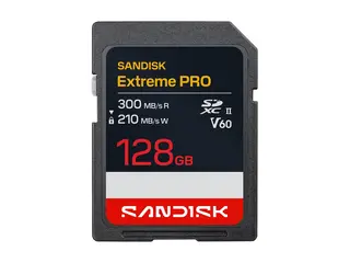 SanDisk Extreme PRO - Flashminnekort - 128 GB Video Class V60 / UHS-II - SDXC UHS-II