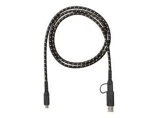Fairphone - USB-kabel - USB-type A, USB-C (hann) til USB-C (hann) USB 3.2 Gen 2 - 5 V - 3 A - 1.2 m - svart, gul