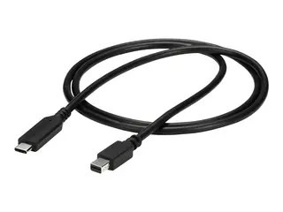 StarTech.com 1m / 3.3ft USB-C to Mini DisplayPort Cable 4K 60Hz - Black - USB 3.1 Type C to mDP Adapter (CDP2MDPMM1MB) - DisplayPort-kabel - 24 pin USB-C til Mini DisplayPort - 1 m