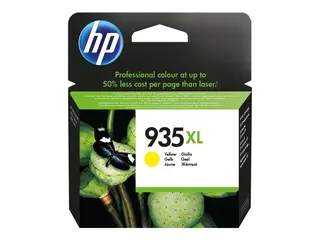 HP 935XL - H&#248;y ytelse - gul - original - blekkpatron for Officejet 6812, 6815, 6820; Officejet Pro 6230, 6230 ePrinter, 6830, 6835
