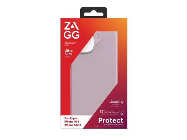 ZAGG Manhattan Snap - Baksidedeksel for mobiltelefon MagSafe-samsv...